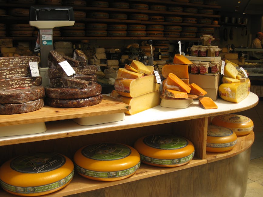 Adelaide Central Market cheese and deli stall with artisan products