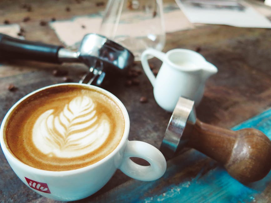 Adelaide Central Market coffee cafe with latte art