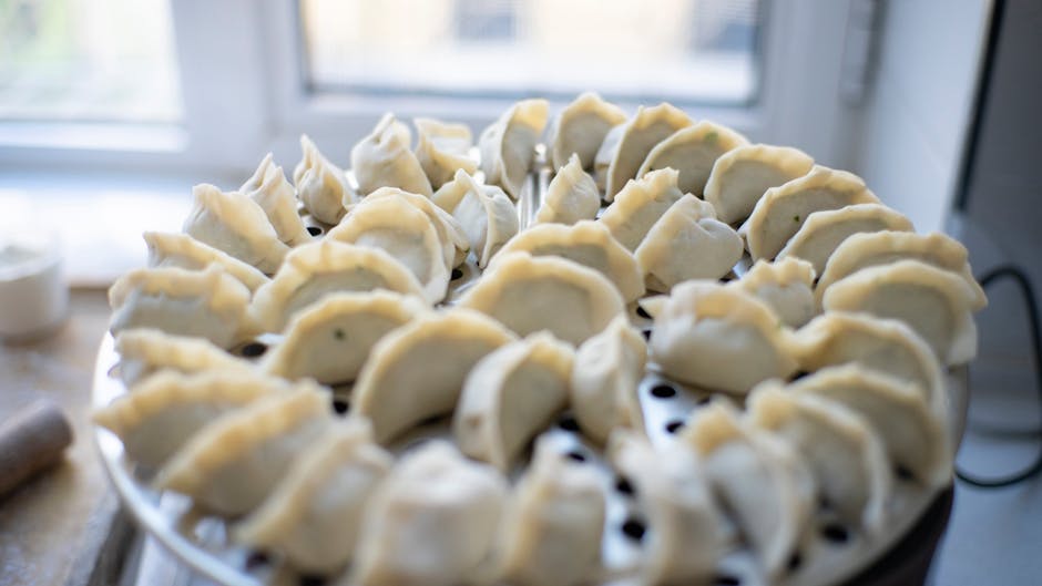 Adelaide Central Market food steaming Asian dumplings