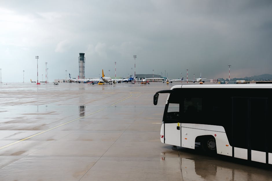 Adelaide airport to city JetBus public transport at bus stop