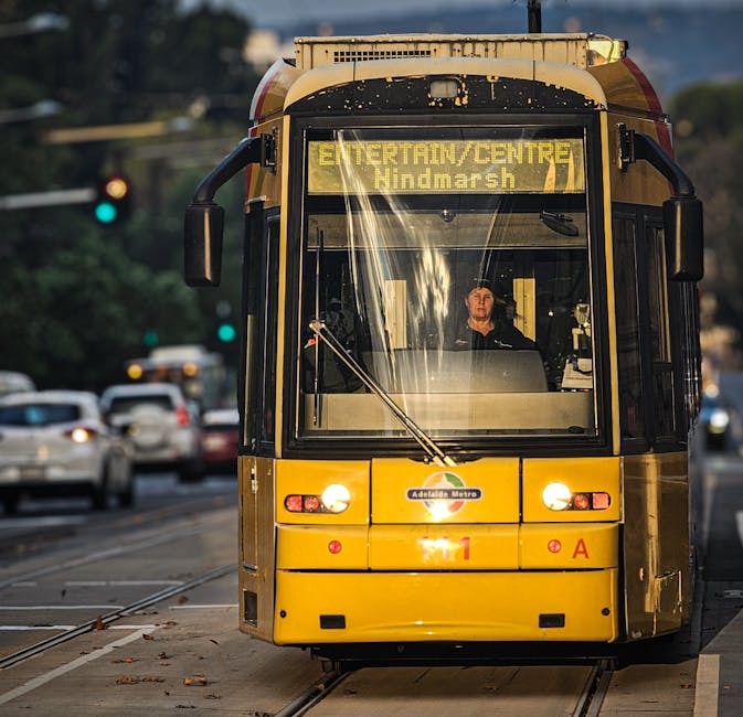 Adelaide tram free public transport city centre