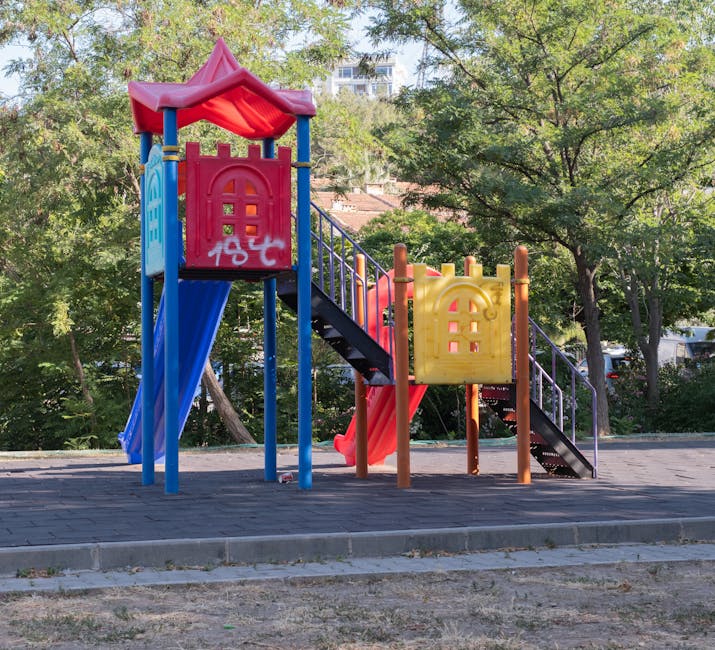 Children playing at adventure playground in Adelaide park
