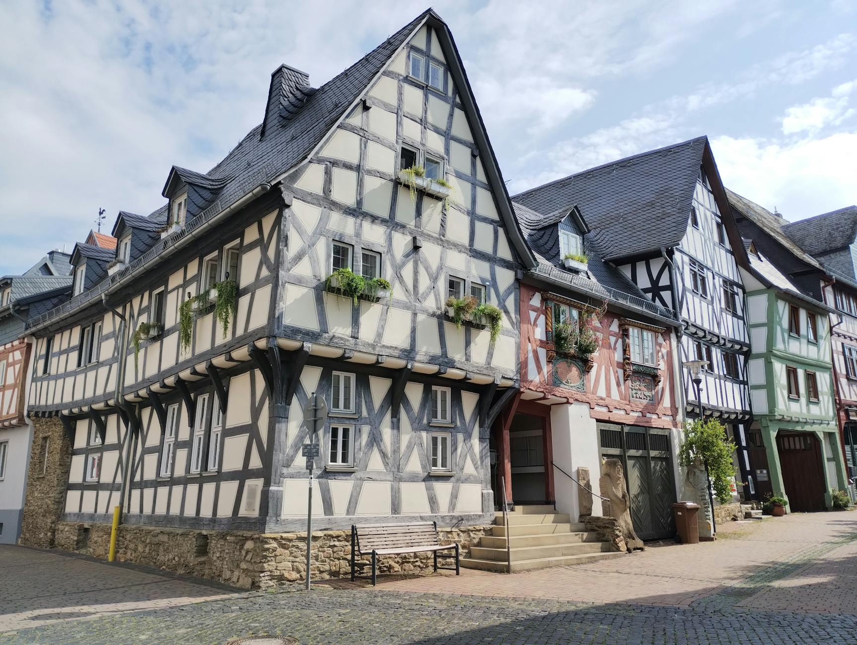 Historic main street of Hahndorf German village in the Adelaide Hills, Australia's oldest surviving German settlement
