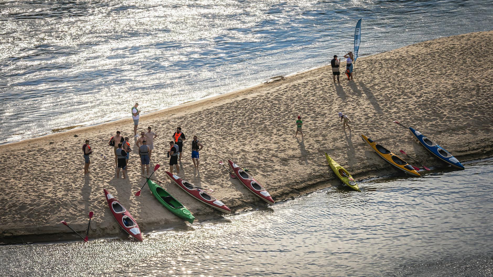 Kayaking on the River Torrens in Adelaide, a popular outdoor activity and one of the top things to do in Adelaide