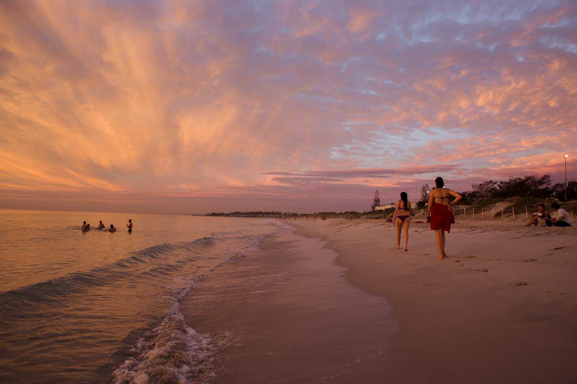 Adelaide beach sunset visit