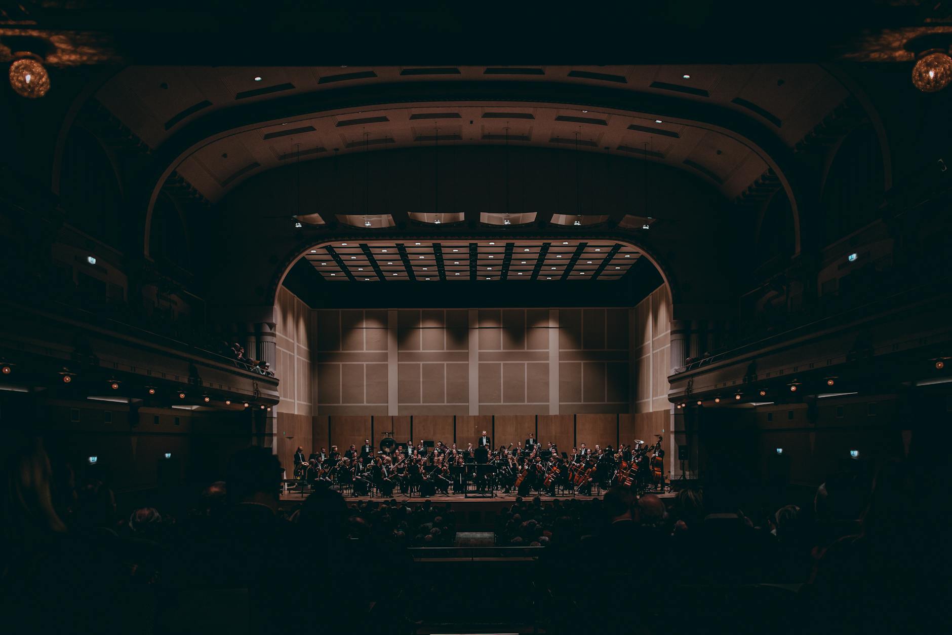 Orchestra performing in the Festival Theatre concert hall Adelaide