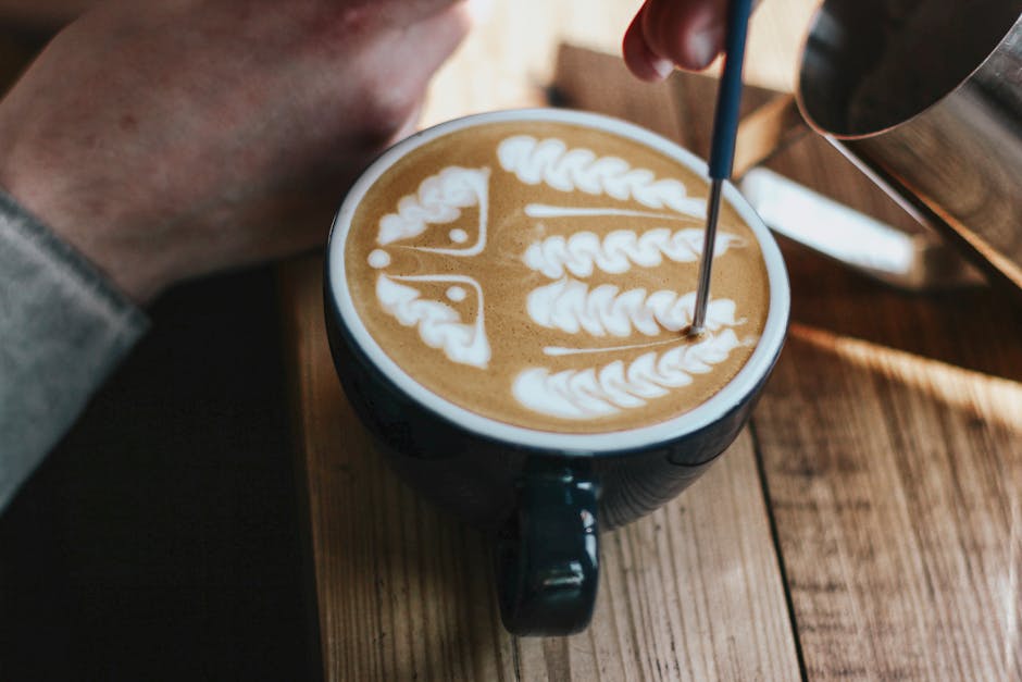 Specialty coffee with latte art at Adelaide cafe