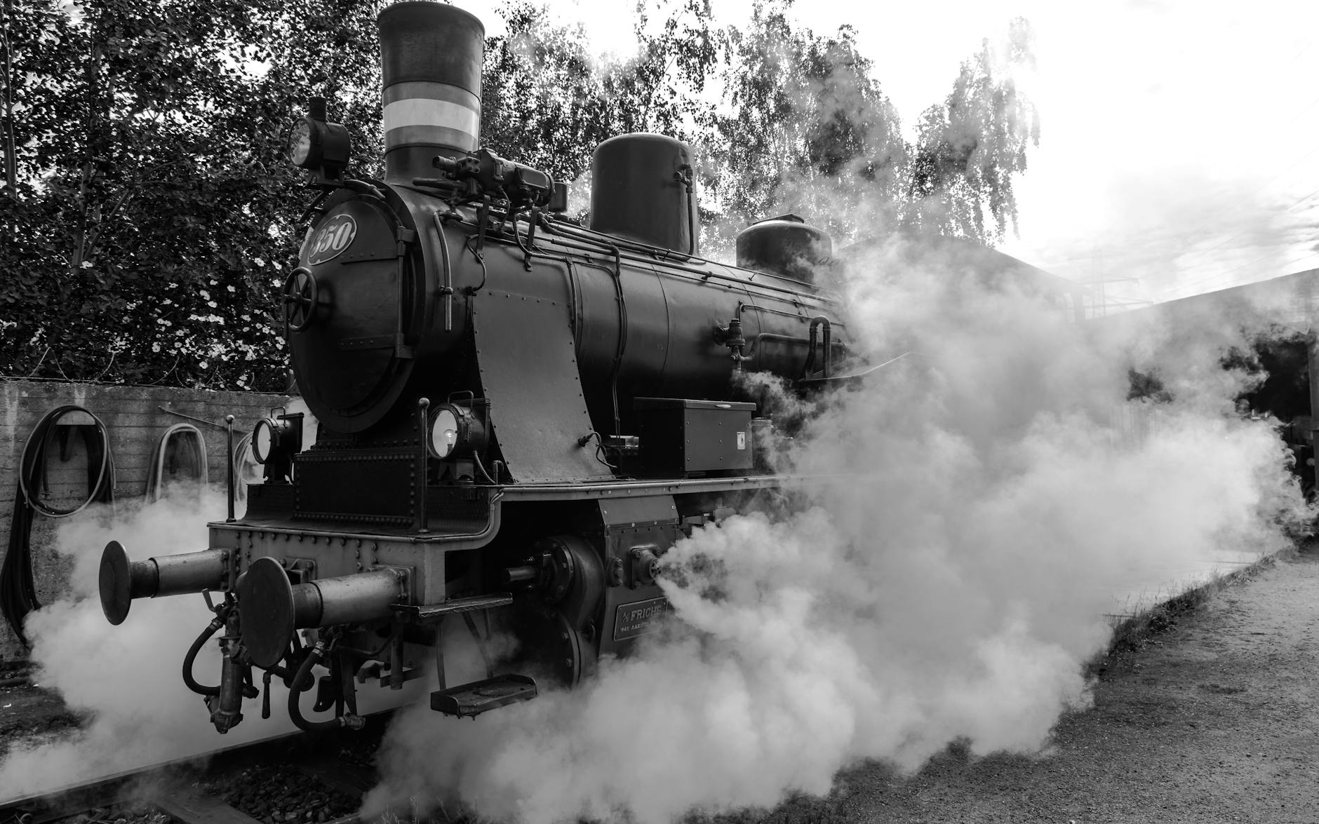 A heritage steam train running along the coast between Victor Harbor and Goolwa