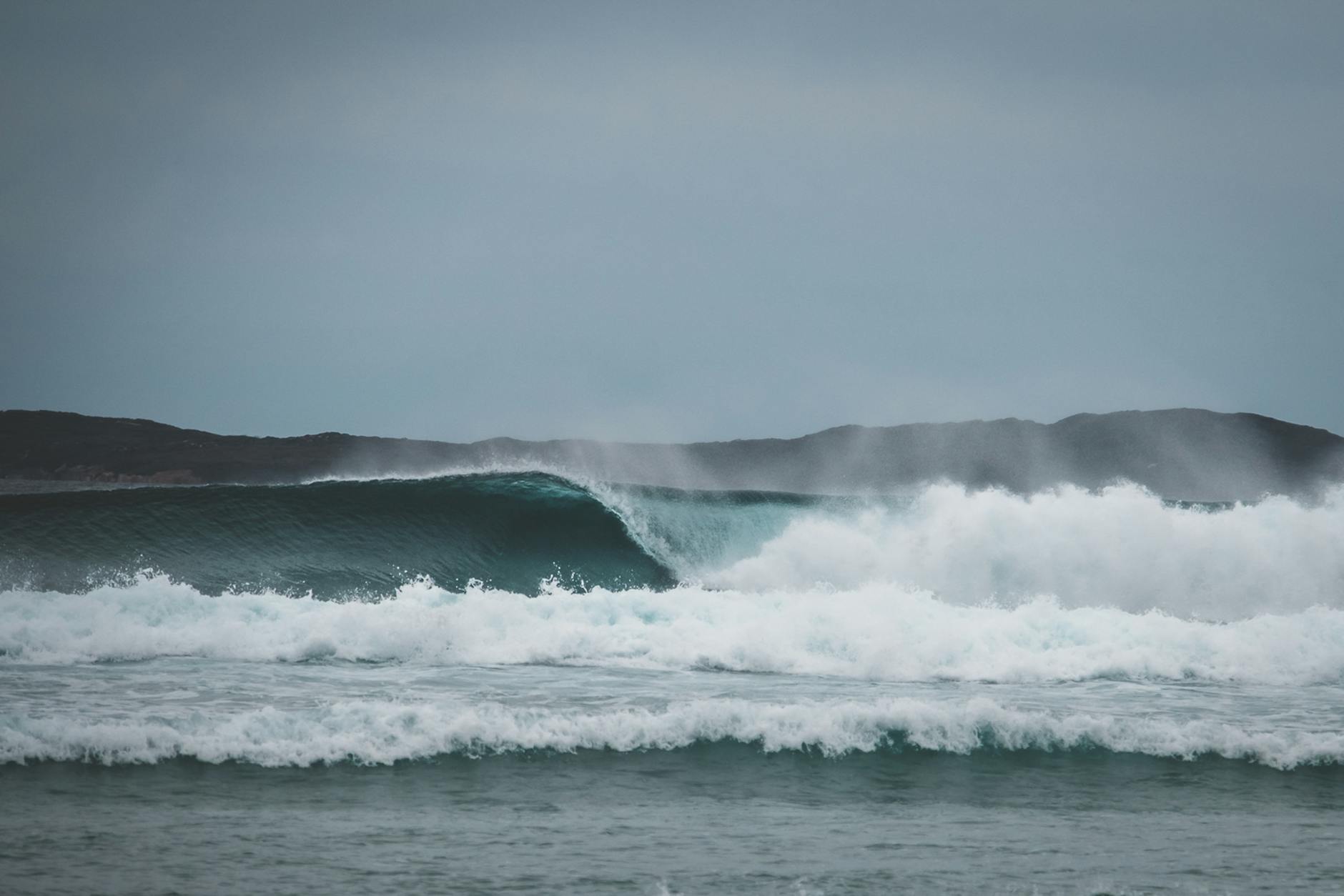 Southern Ocean swell rolling into a Fleurieu Peninsula surf beach near Adelaide