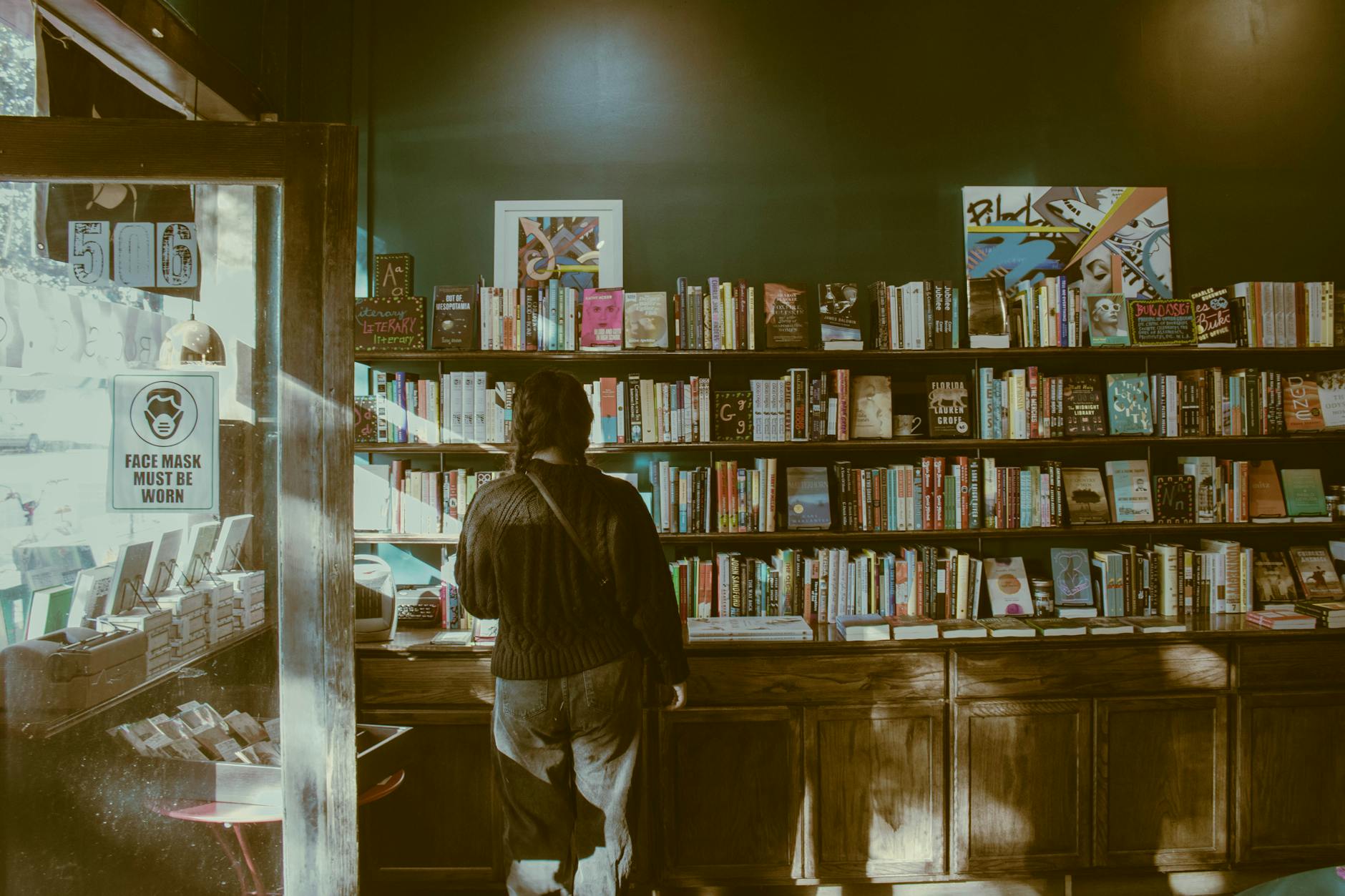 Independent bookshop interior in Adelaide's West End