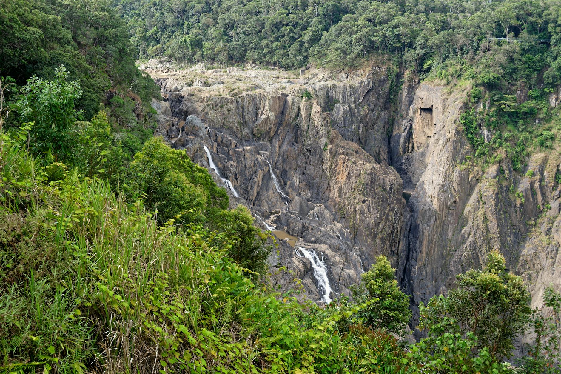 A seasonal waterfall in a rugged gorge at Morialta Conservation Park