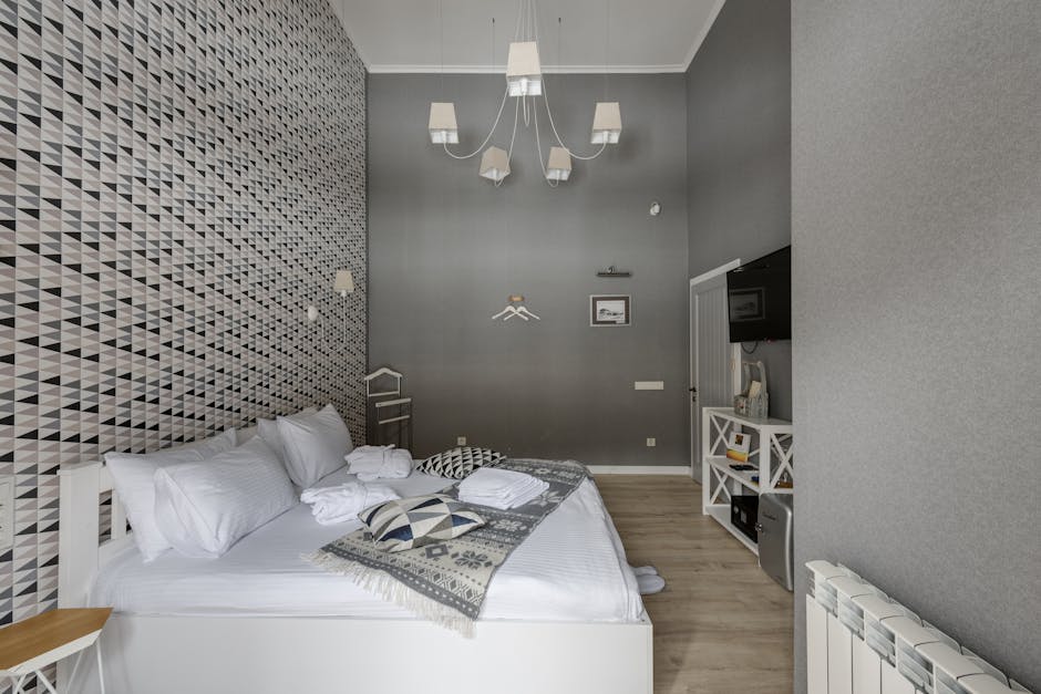 Boutique hotel room with elegant furnishings in North Adelaide