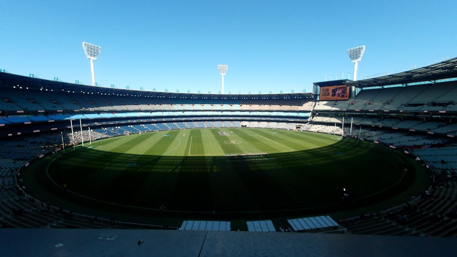Adelaide Oval stadium view from North Adelaide
