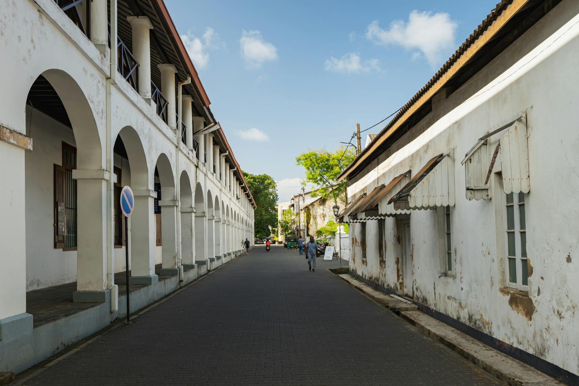 Colonial-era heritage buildings on a Port Adelaide street