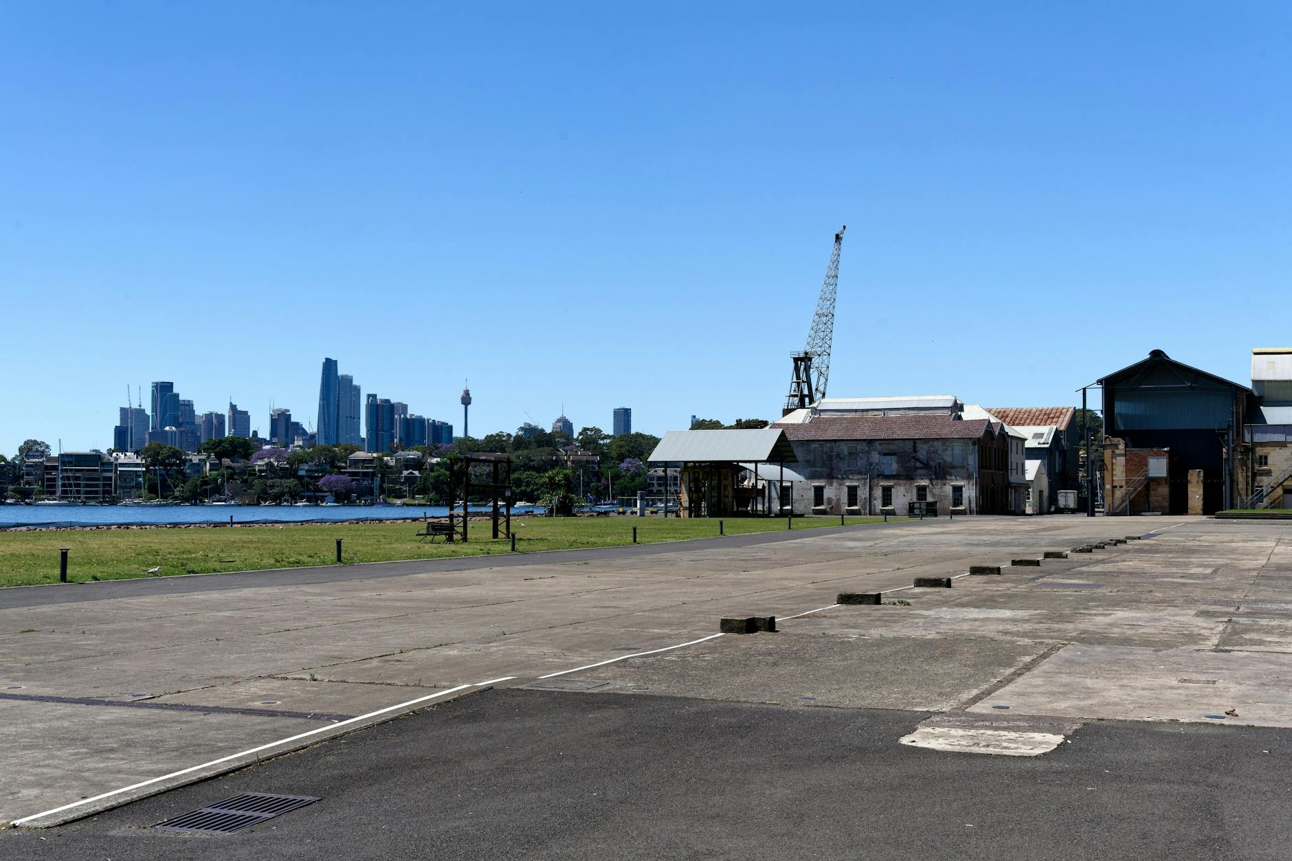 Heritage wharf buildings at Port Adelaide, the city's historic working port