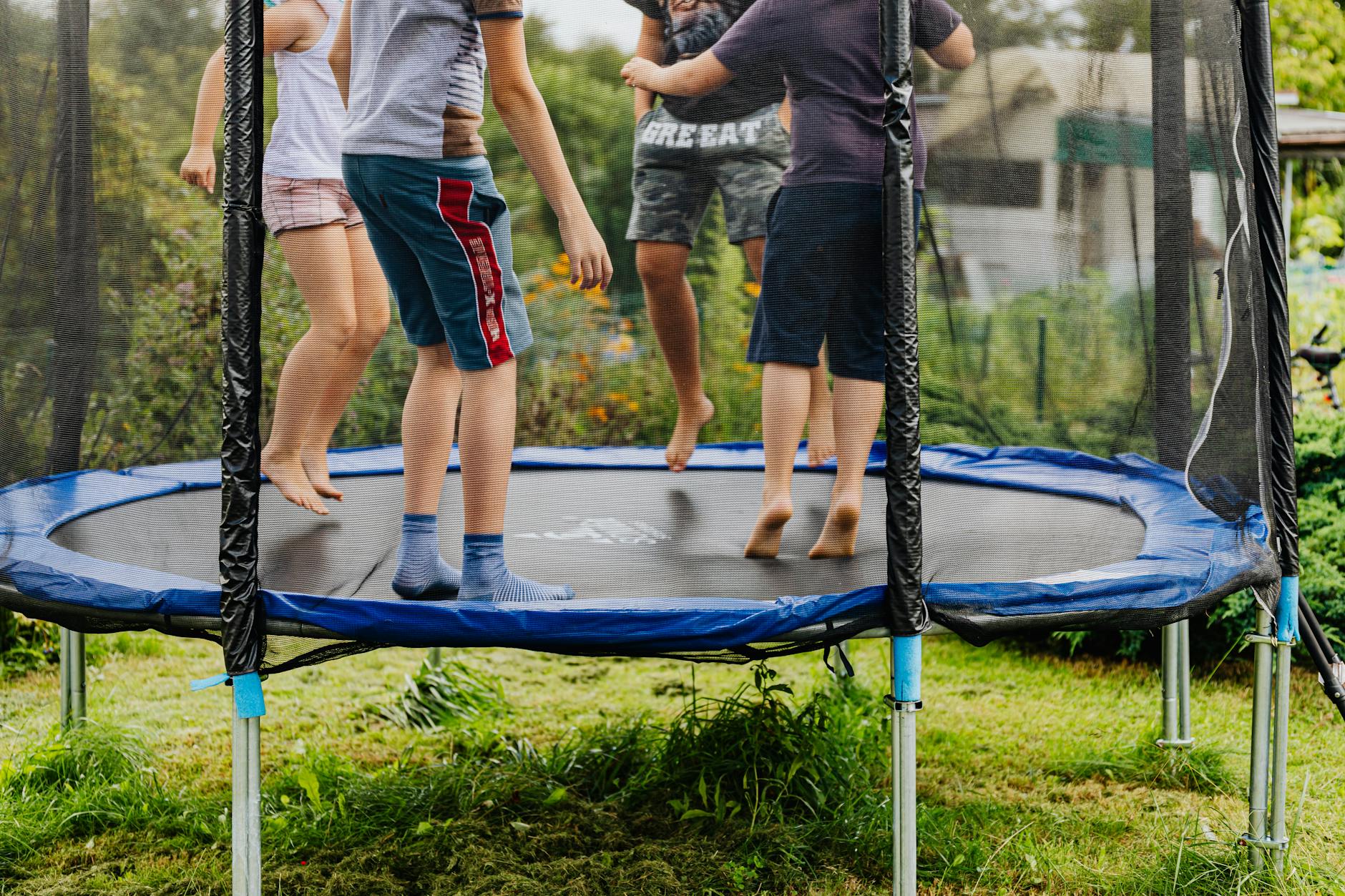 Children bouncing at an indoor trampoline park in Adelaide